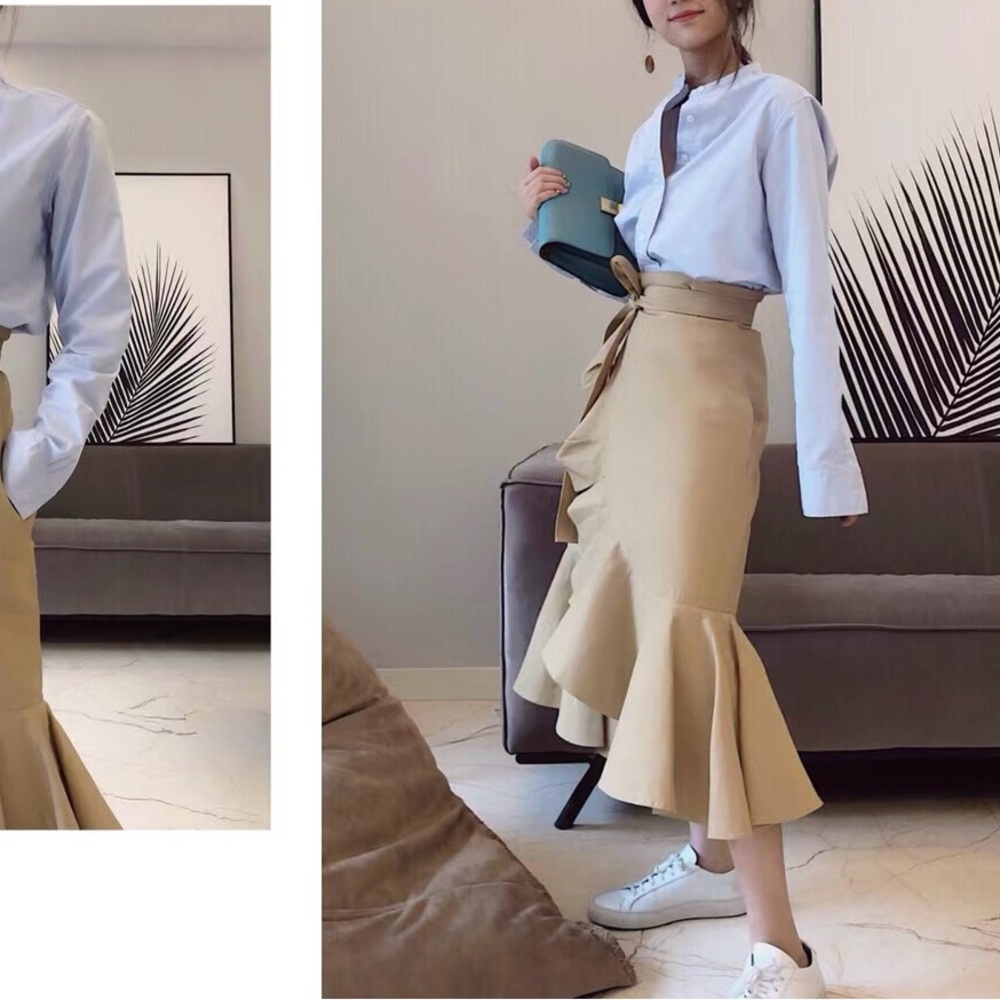 Ruffle Wrap Skirt